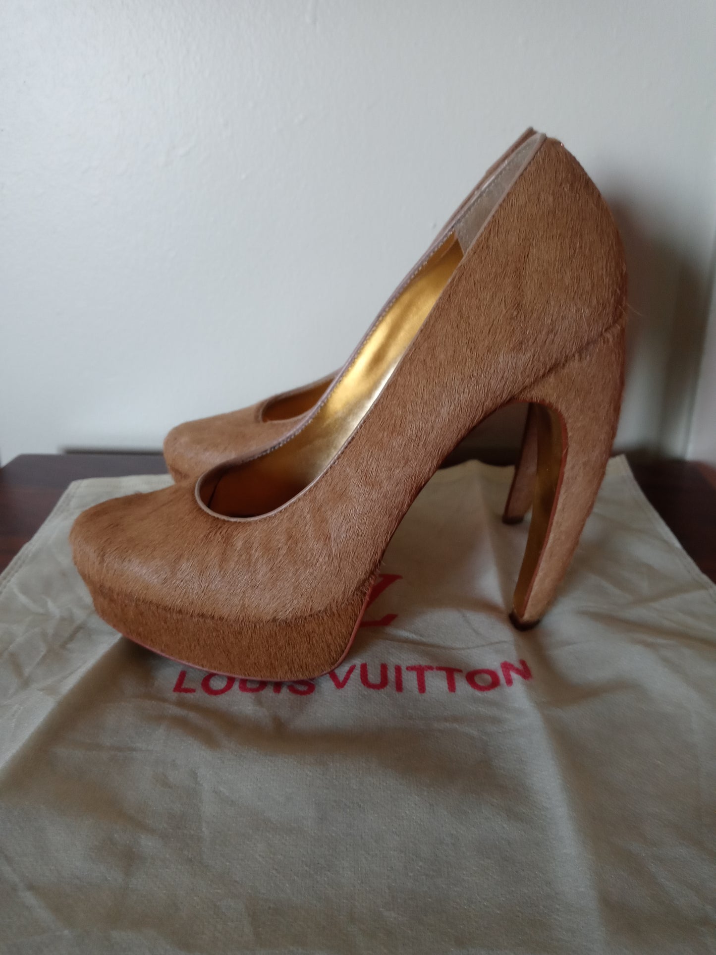 Ted Baker London Sawp Pony Hair Tan Women's High Heel Pumps
