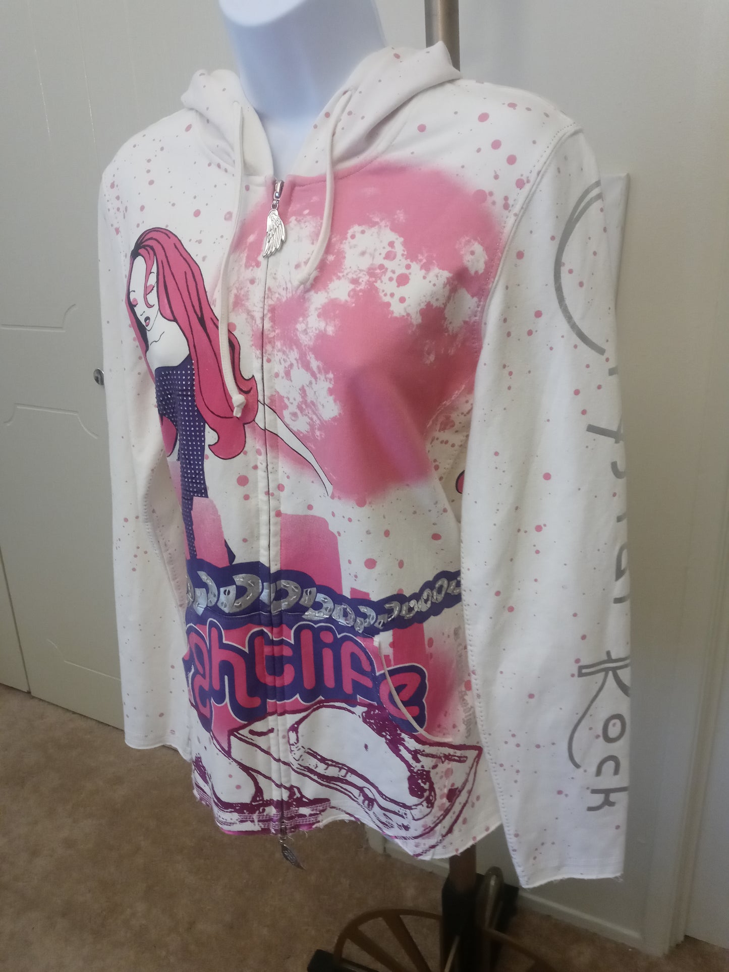 Crystal Audigier Crystal Rock Long Sleeve Hoodie