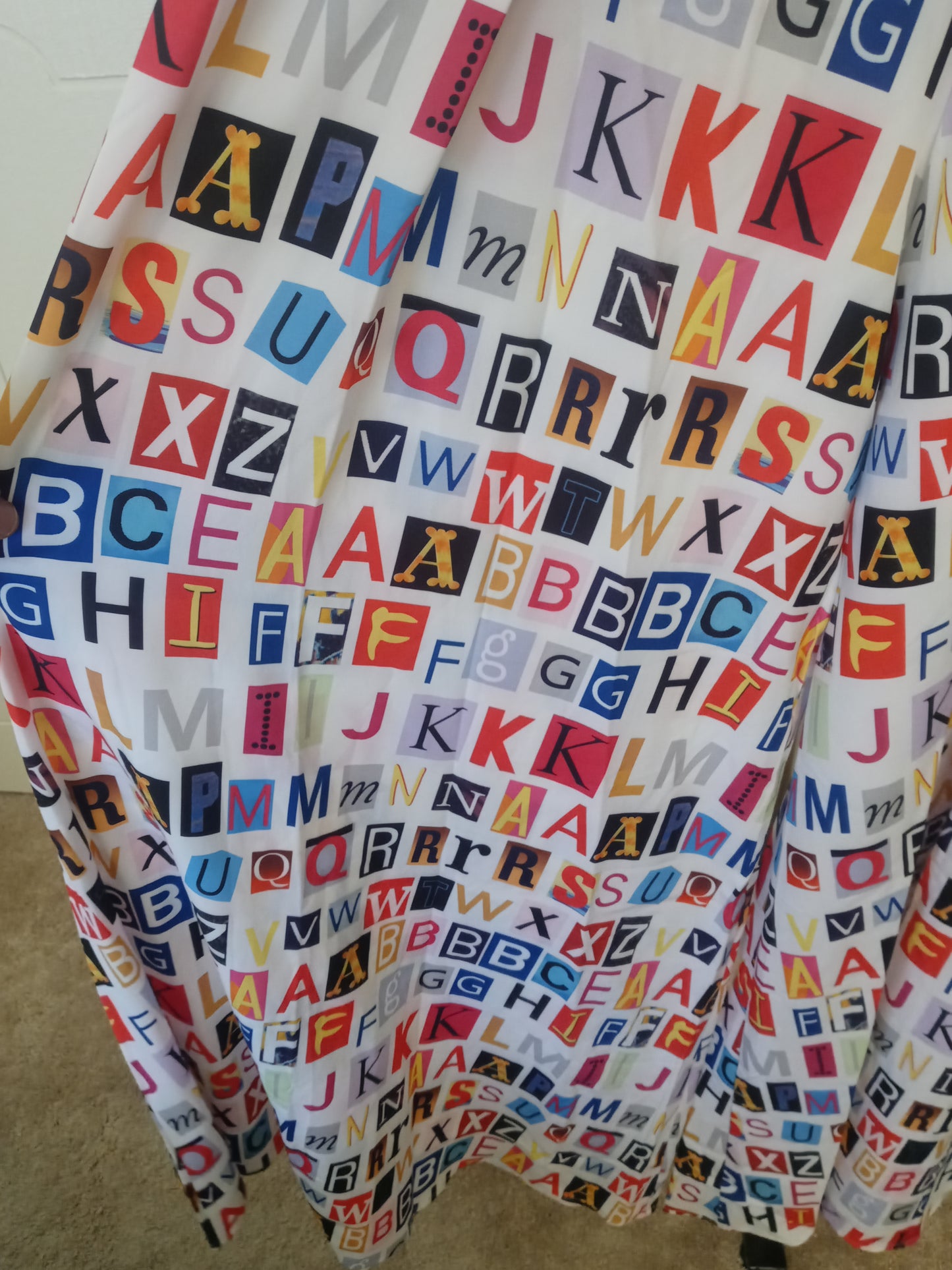 Alphabet Print Palazzo Pant's