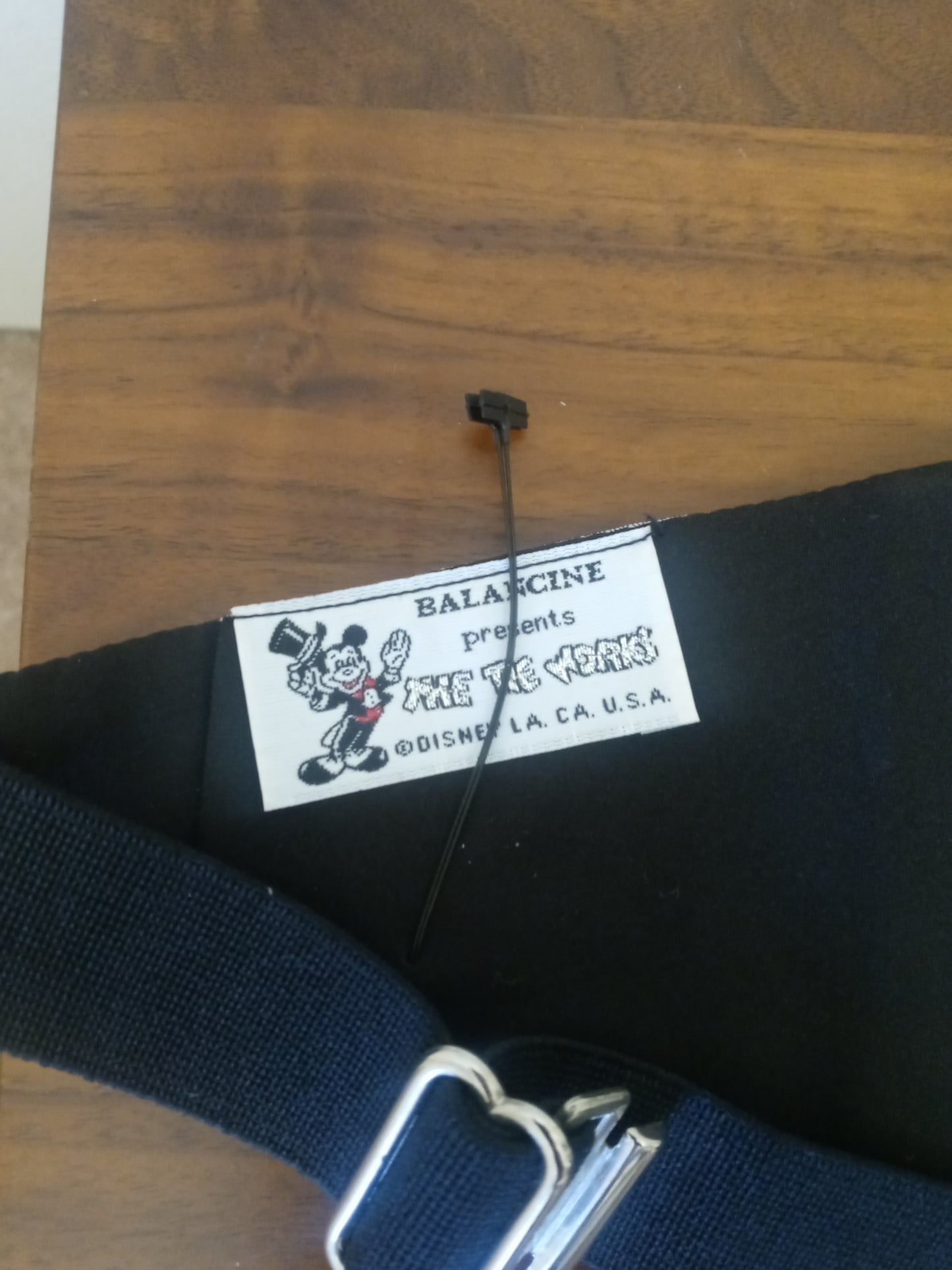 Disney Mickey Mouse Grey - Black Cummerbund - Elastic Back Waist -Band