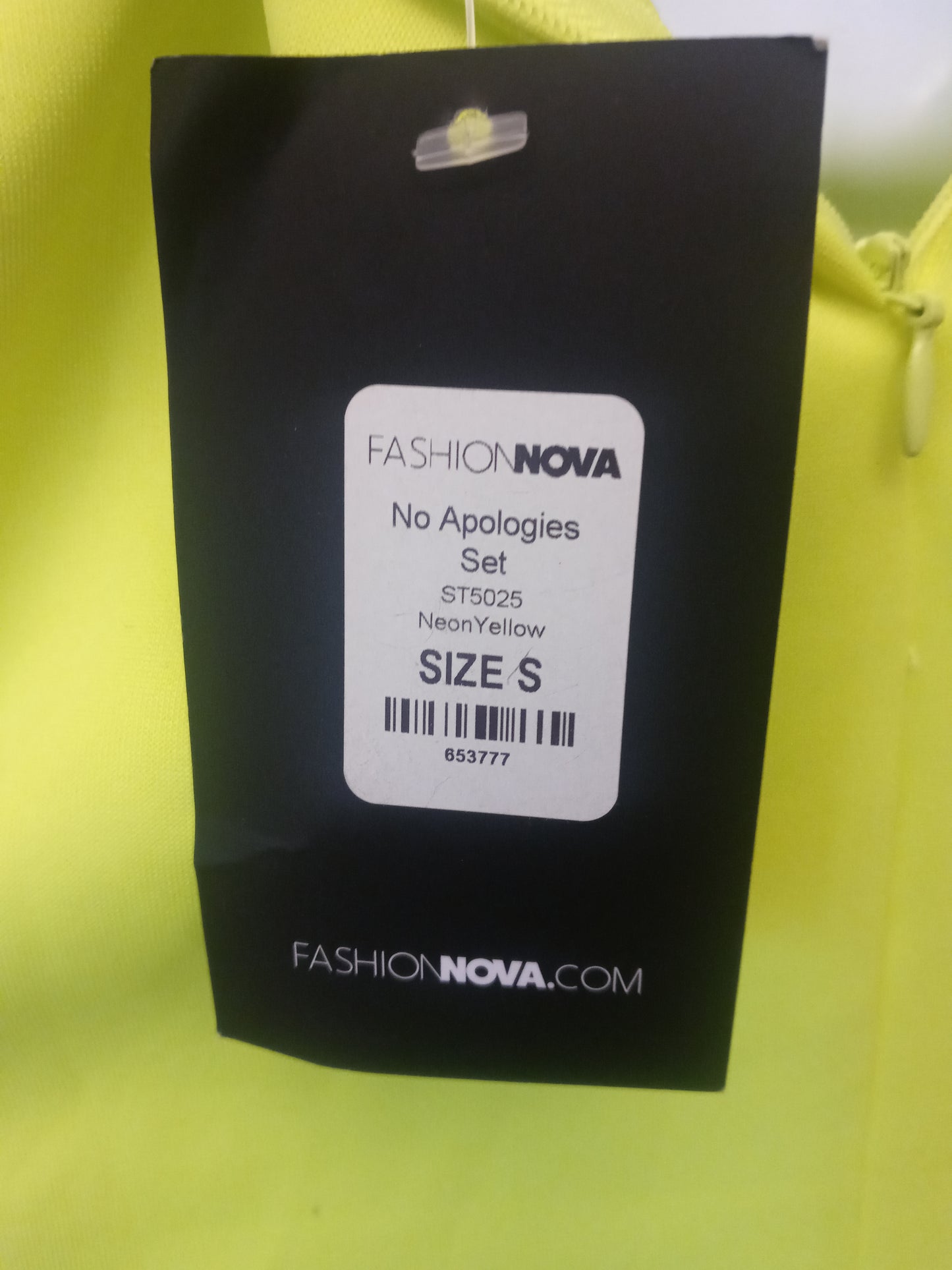 Fashion Nova No Apologizes Women's 2pc Neon Set
