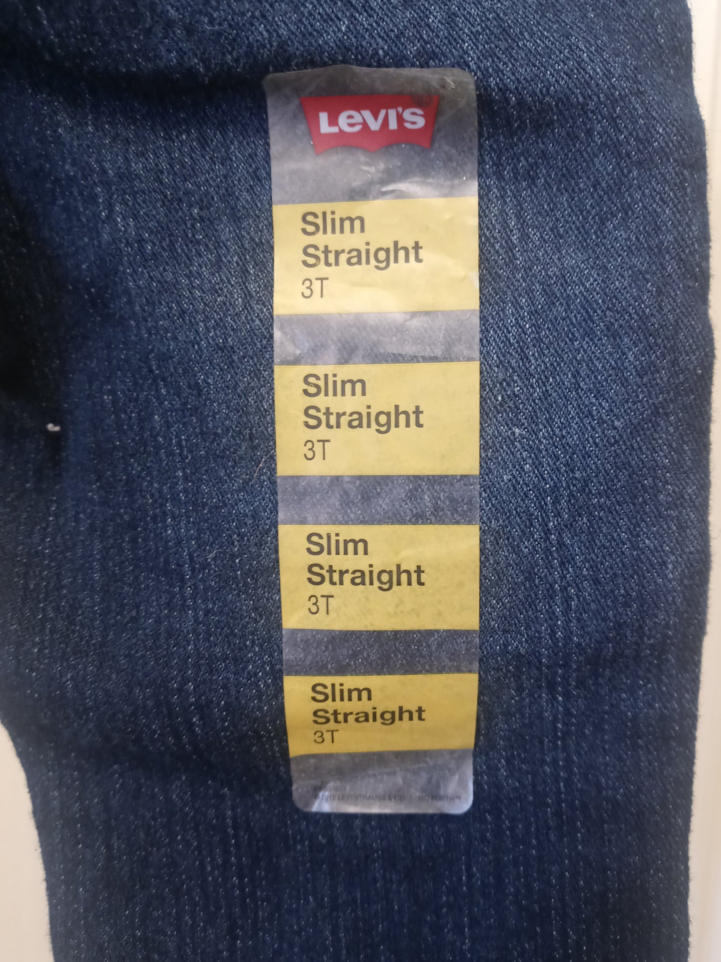 Levi Slim Straight Leg Kid's Girl's 3T Jean's