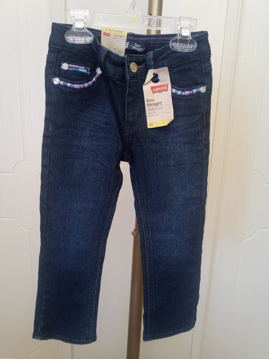 Levi Slim Straight Leg Kid's Girl's 3T Jean's