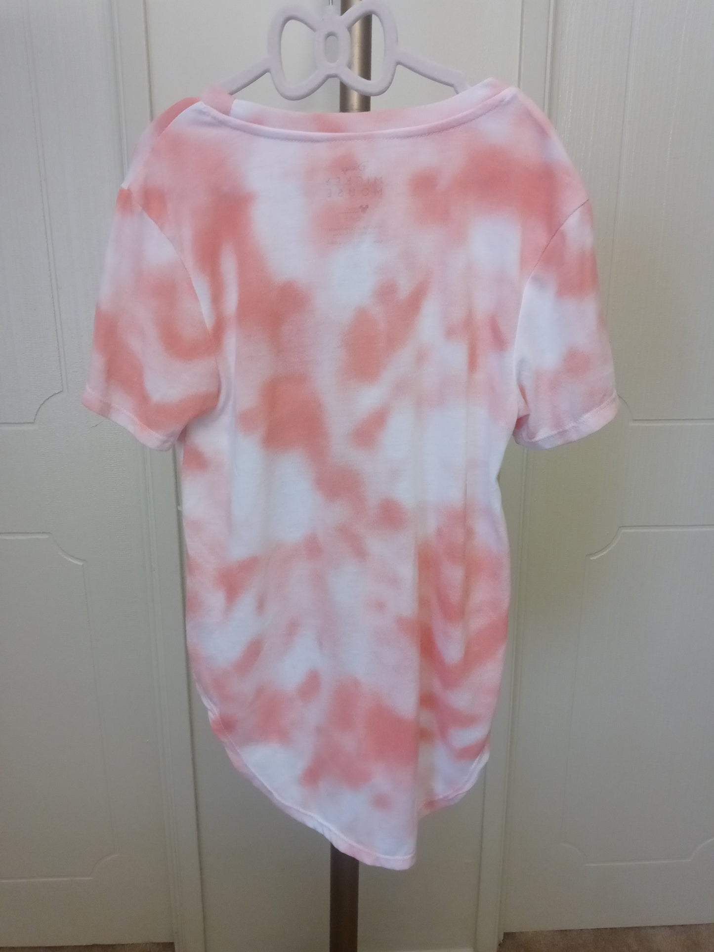 Disney License Mickey Mouse Women's / Juniors Tye Die T Shirt