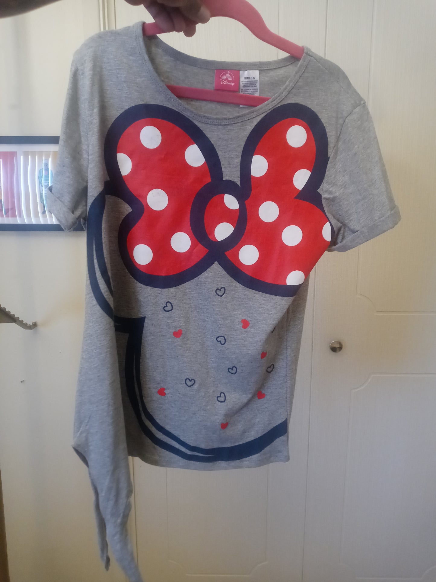 Disney Girls Grey , Red & Blue T - Shirt