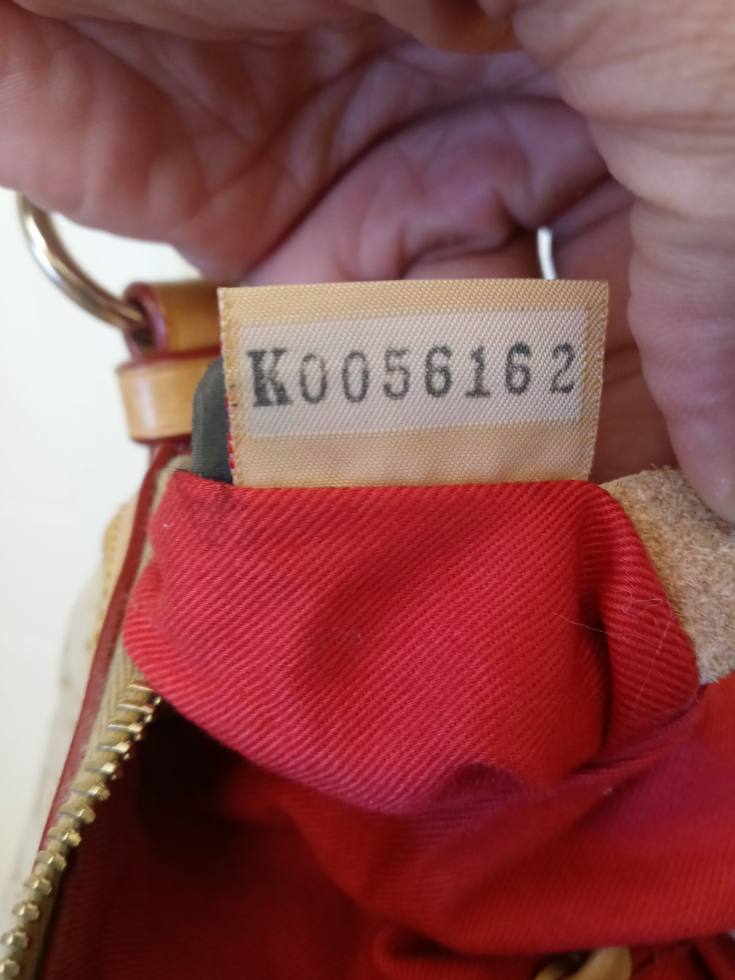 Fabric Dooney & Bourke purse with leather accents