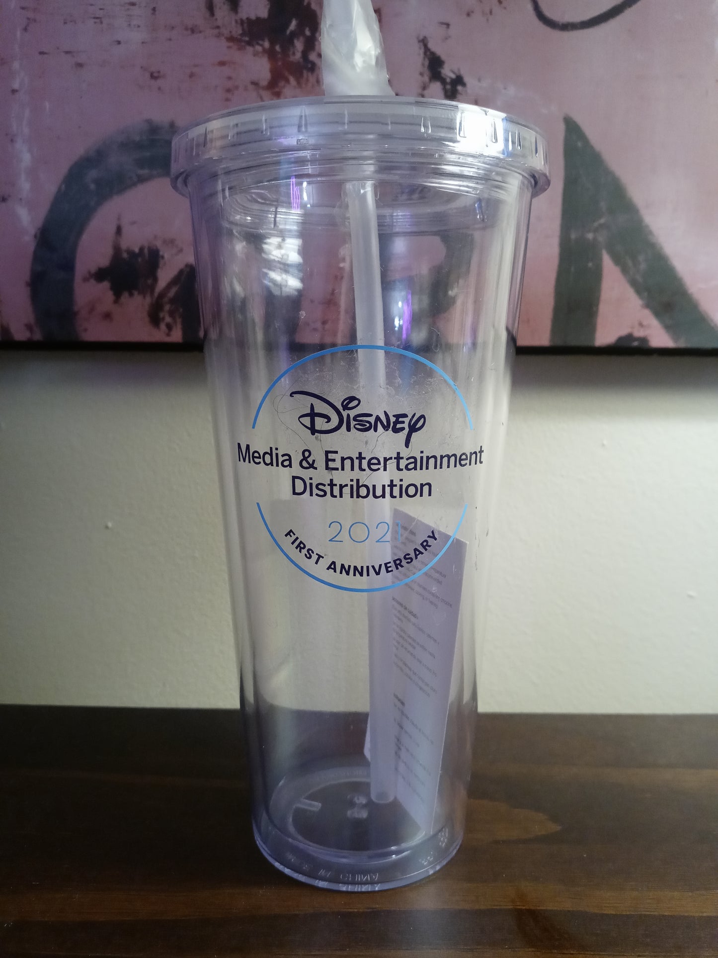 Disney Tumbler With Straw