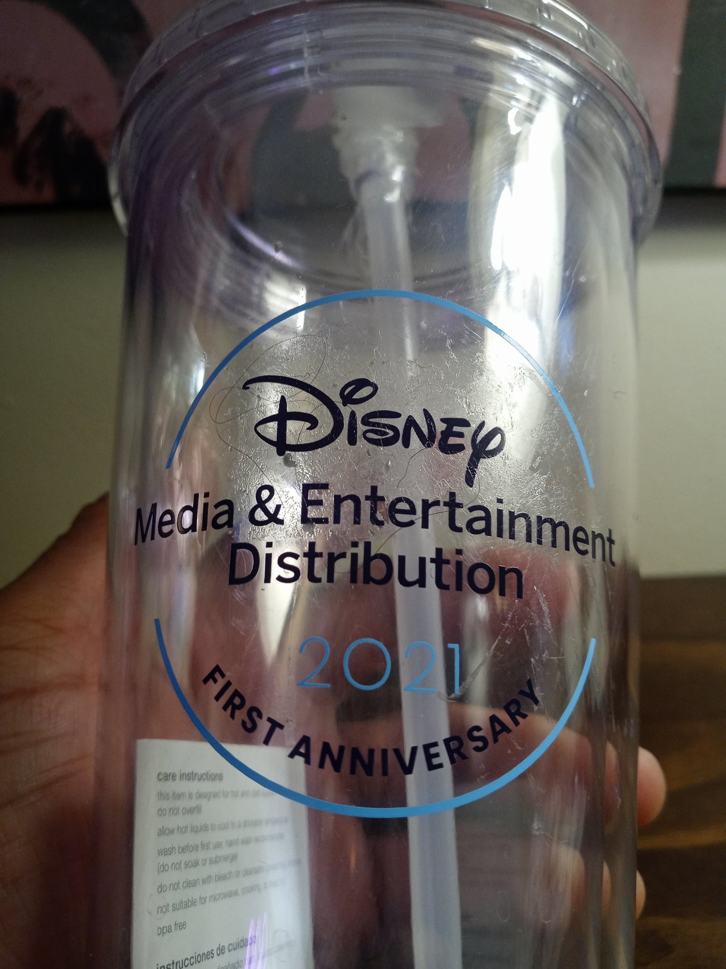 Disney Tumbler With Straw
