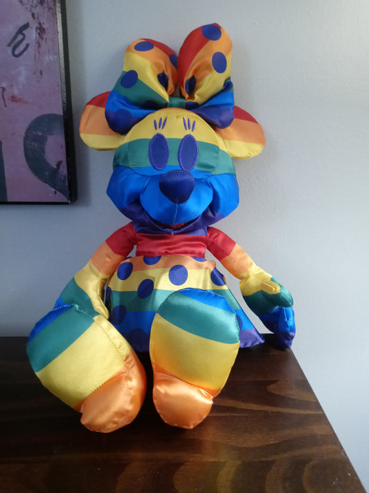 Disney Store Minnie Mouse Rainbow Collection Plush