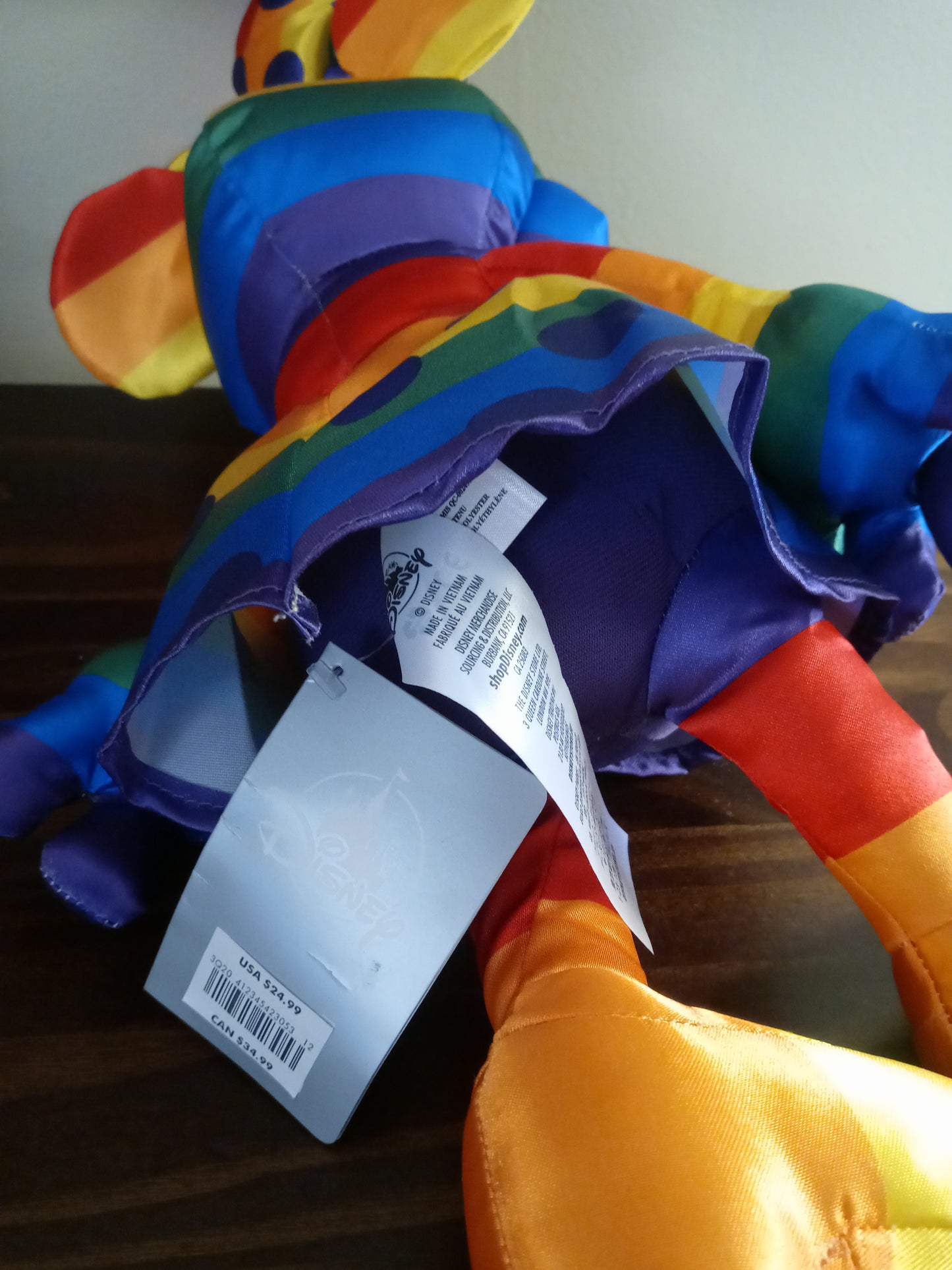 Disney Store Minnie Mouse Rainbow Collection Plush