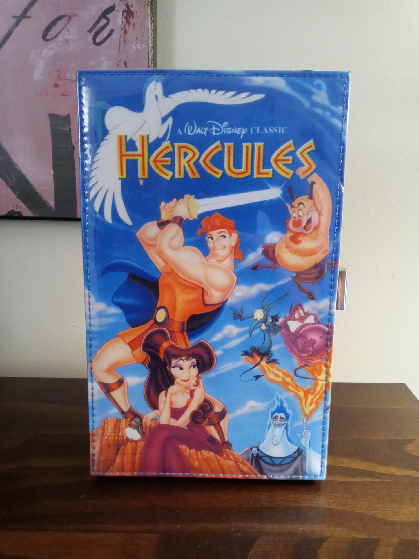 Oh My Disney Hercules VHS case Clutch Bag, nostalgic vintage Retro style
