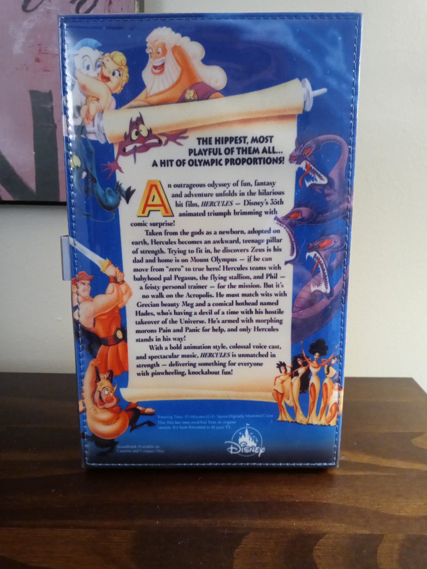 Oh My Disney Hercules VHS case Clutch Bag, nostalgic vintage Retro style