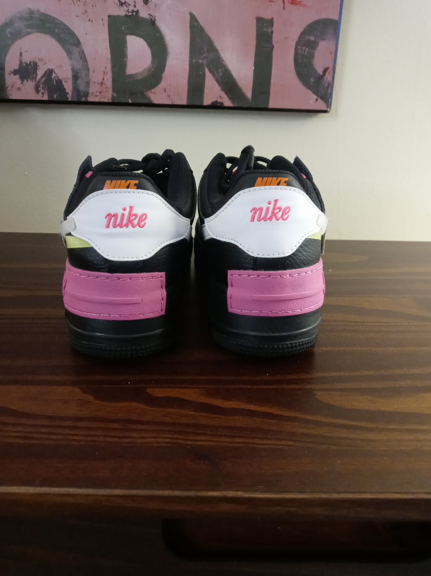 Nike Womens Air Force 1 Low Shadow CU4743-001 Black Casual Shoes Sneakers Size- 8