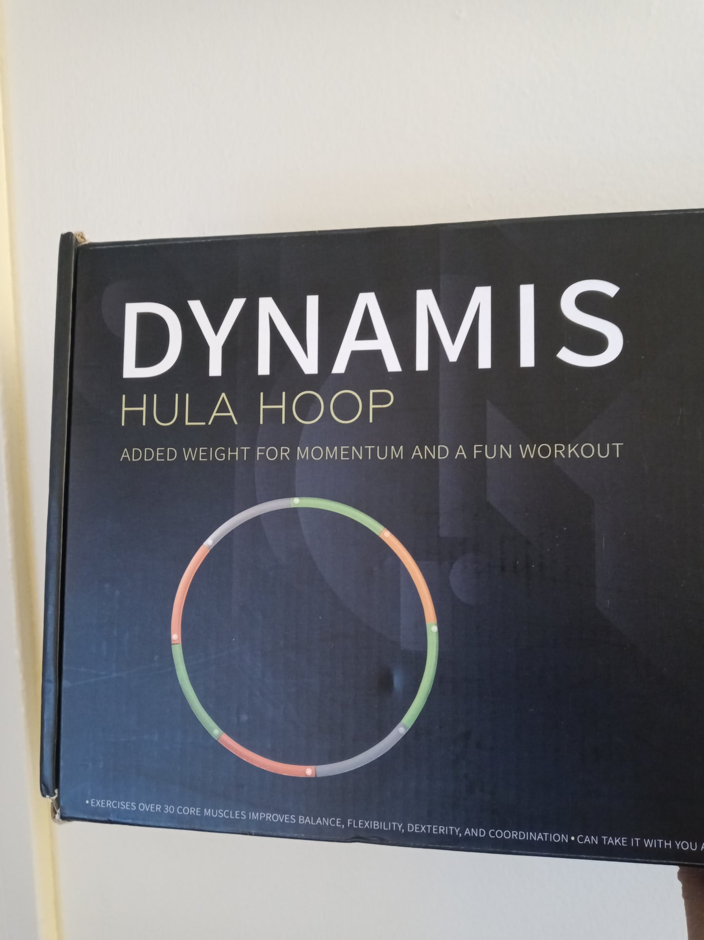 Dynamis Fat Burning Weighted Hula Hoop for Adults - Exercise Hula Hoop