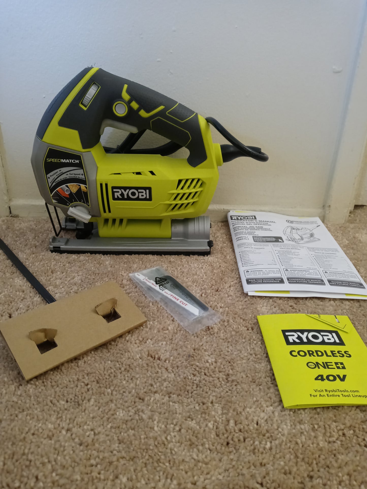 Ryobi 6.1A Variable Speed Orbital Jigsaw With Speed Match: