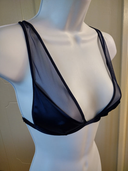 Victoria's Secret dark blue lace bralette