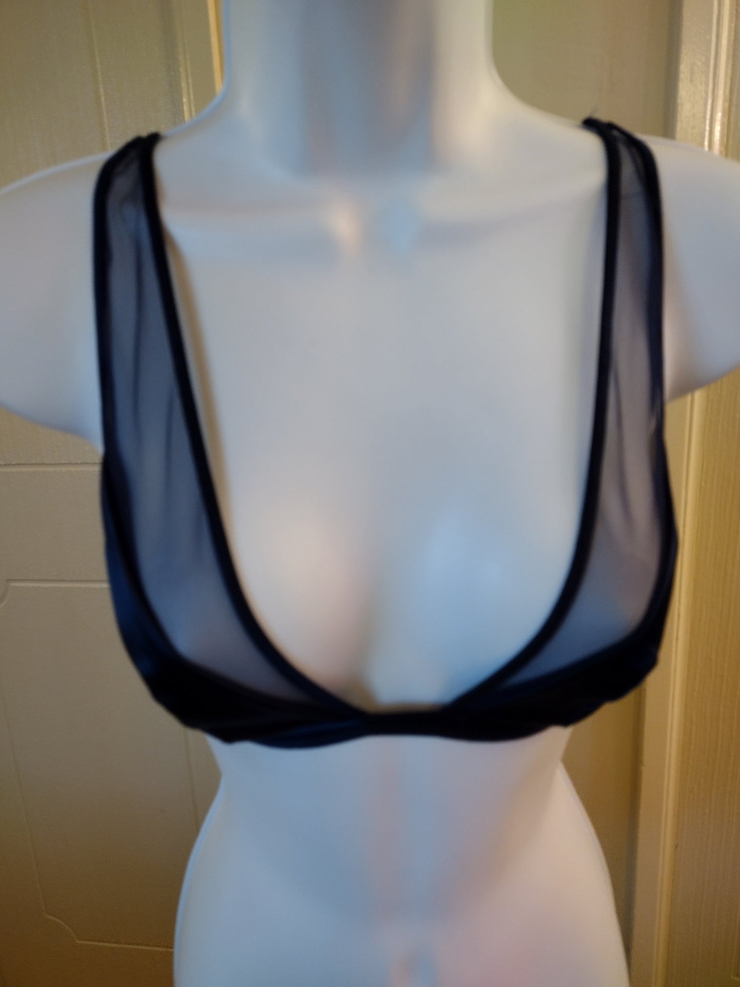 Victoria's Secret dark blue lace bralette