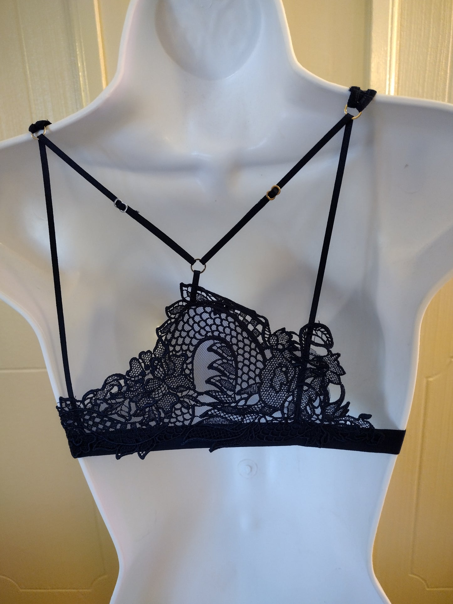 Victoria's Secret dark blue lace bralette