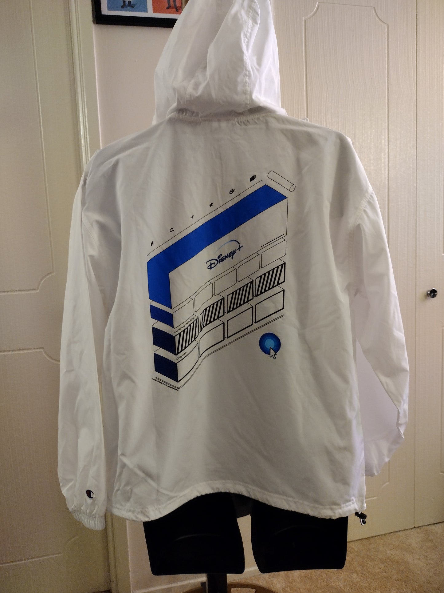SDCC 2022 Exclusive Disney Plus Booth x Champion Packable Windbreaker