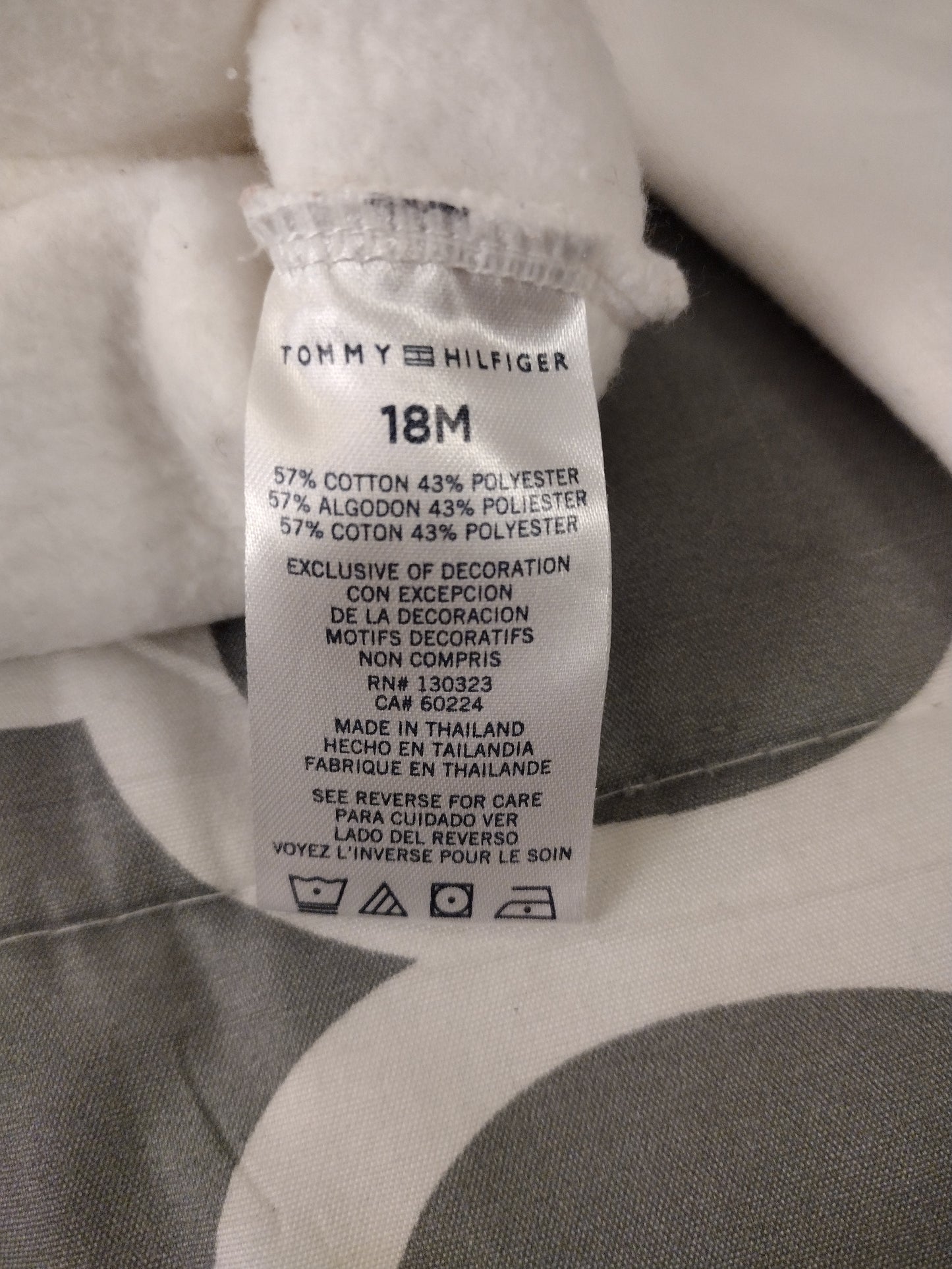 Tommy Hilfiger white long sleeve kids girls sweater