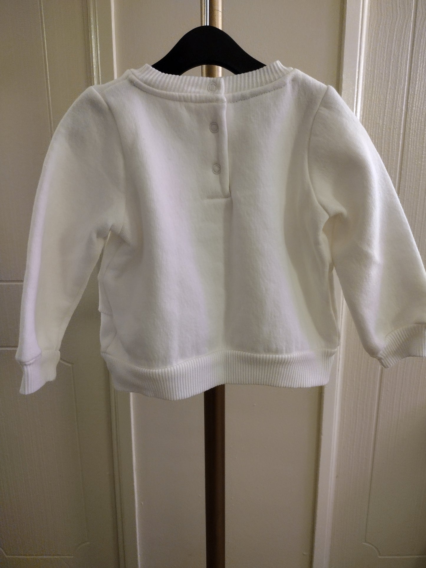 Tommy Hilfiger white long sleeve kids girls sweater