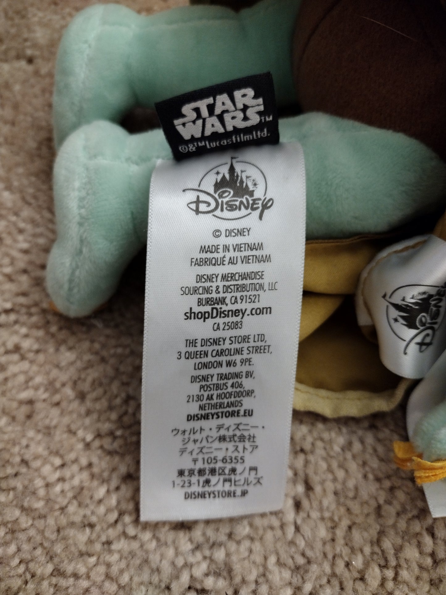 Disney Store Star Wars Mandalorian The Child Plush Small 11'' Baby Yoda