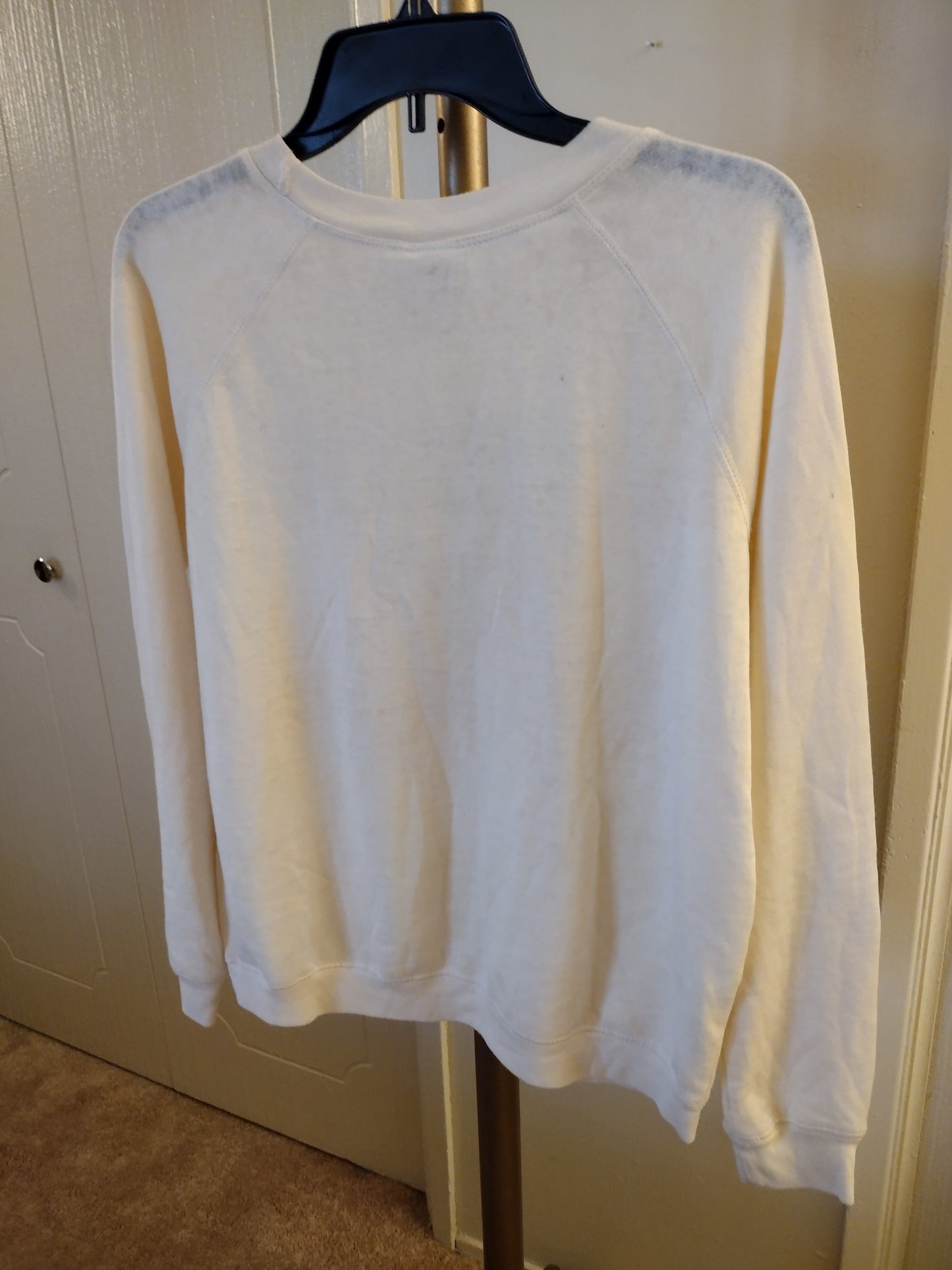 Disney The Lion King Vintage Rare Sweatshirt Big Spell Out Pull Over Long Sleeve - Cream / ivory