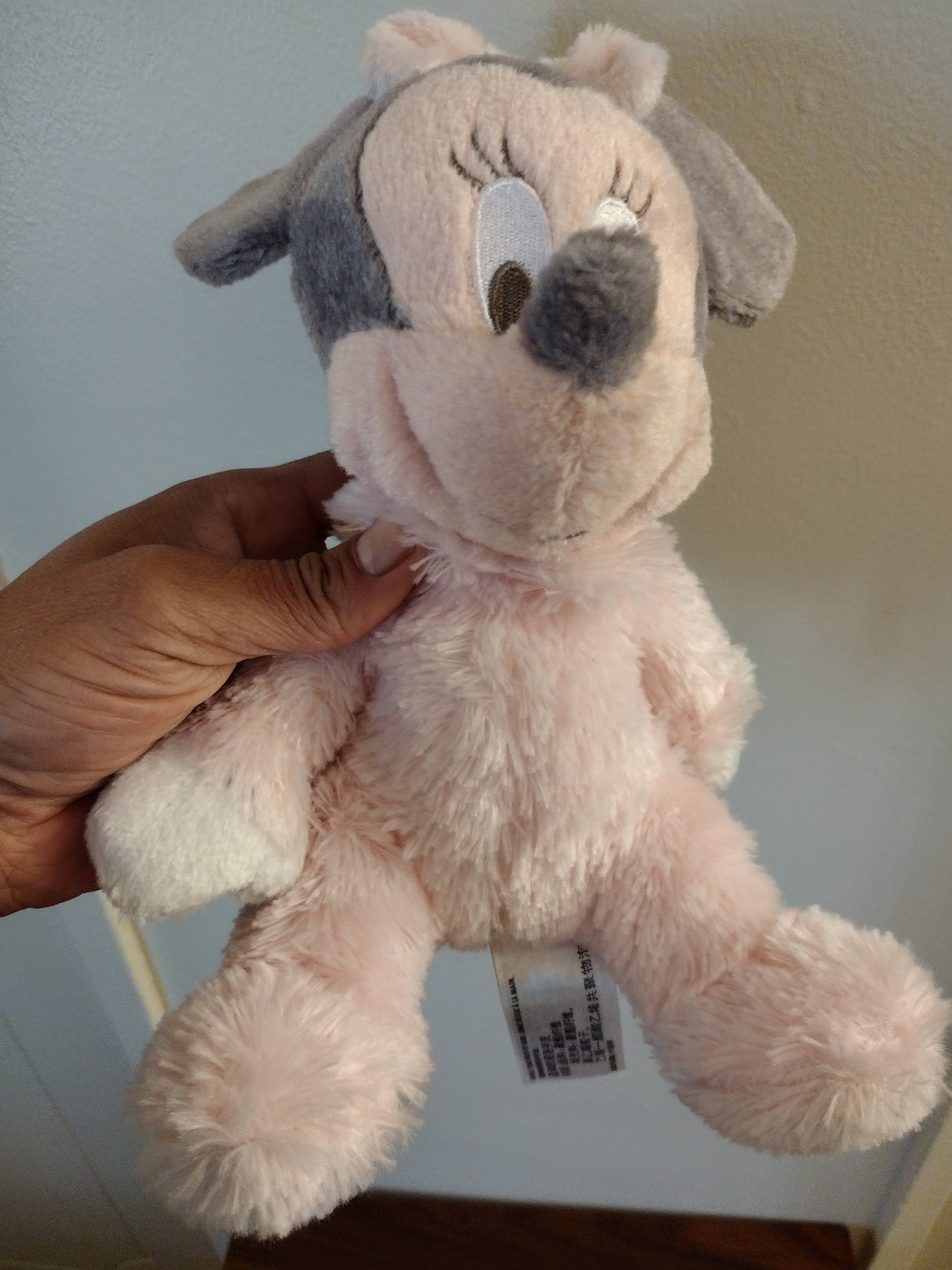 Disney Minnie Mouse Plush Baby Bell Rattle