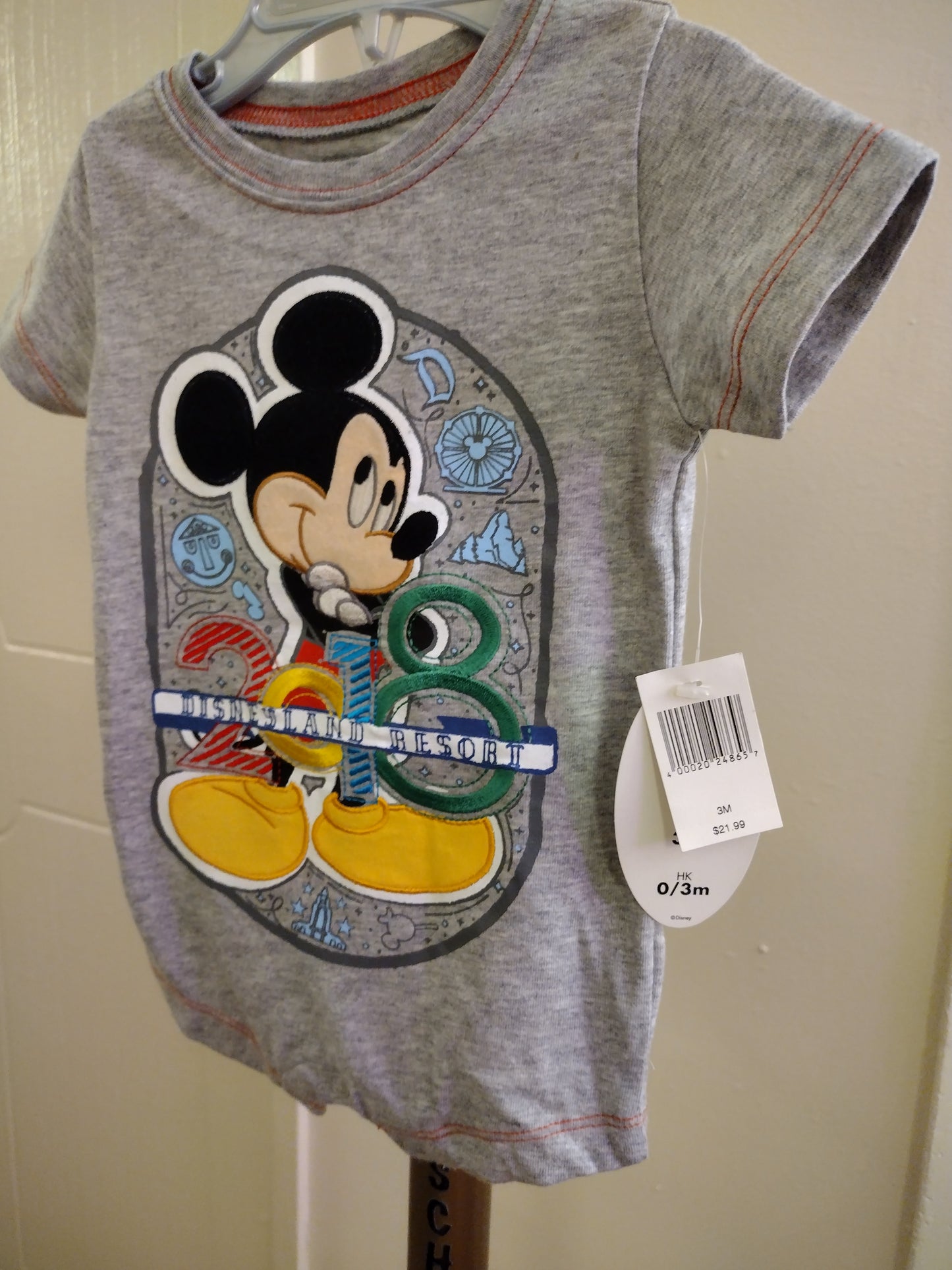 Disney Parks Disneyland Resort 2018 Mickey Mouse Grey One Piece
