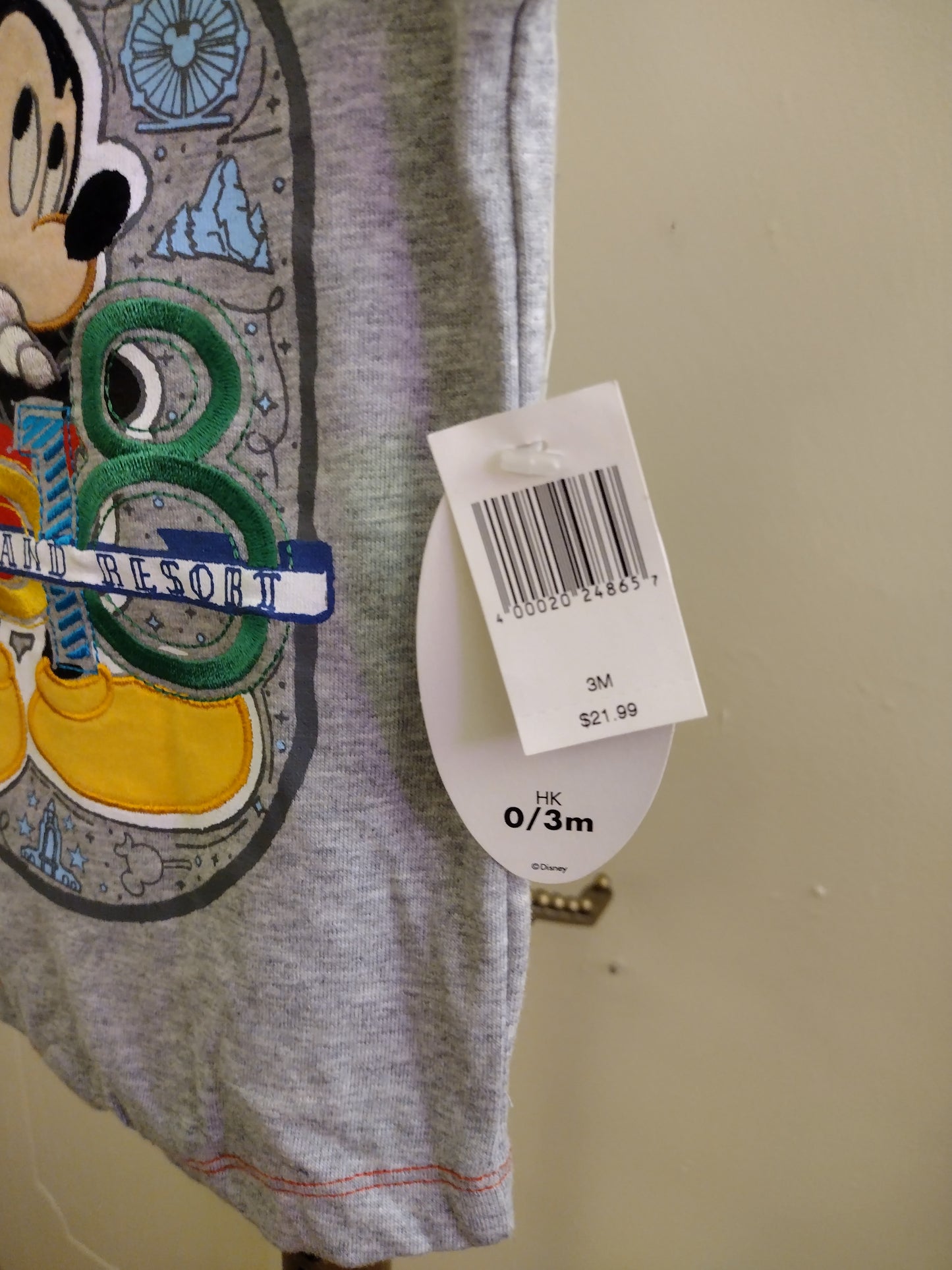 Disney Parks Disneyland Resort 2018 Mickey Mouse Grey One Piece