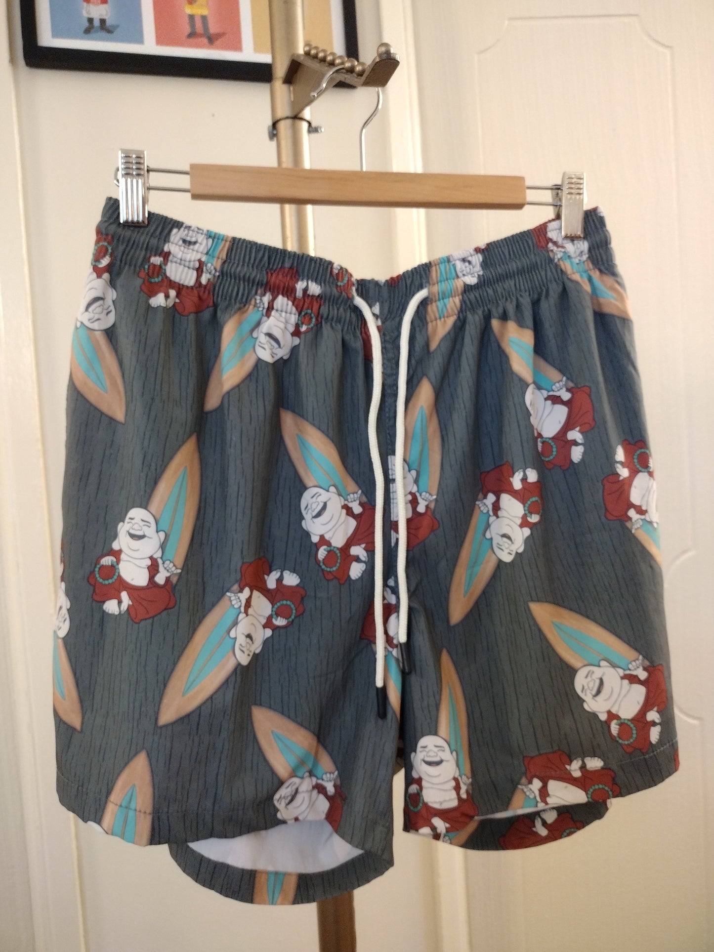 Wave Life Swim Trunks Size 36 Surfer Chaka Buddha
