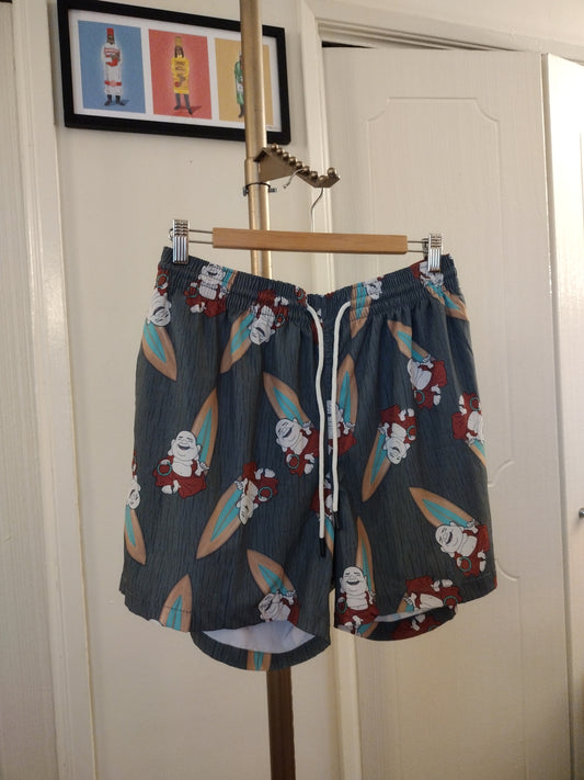 Wave Life Swim Trunks Size 36 Surfer Chaka Buddha