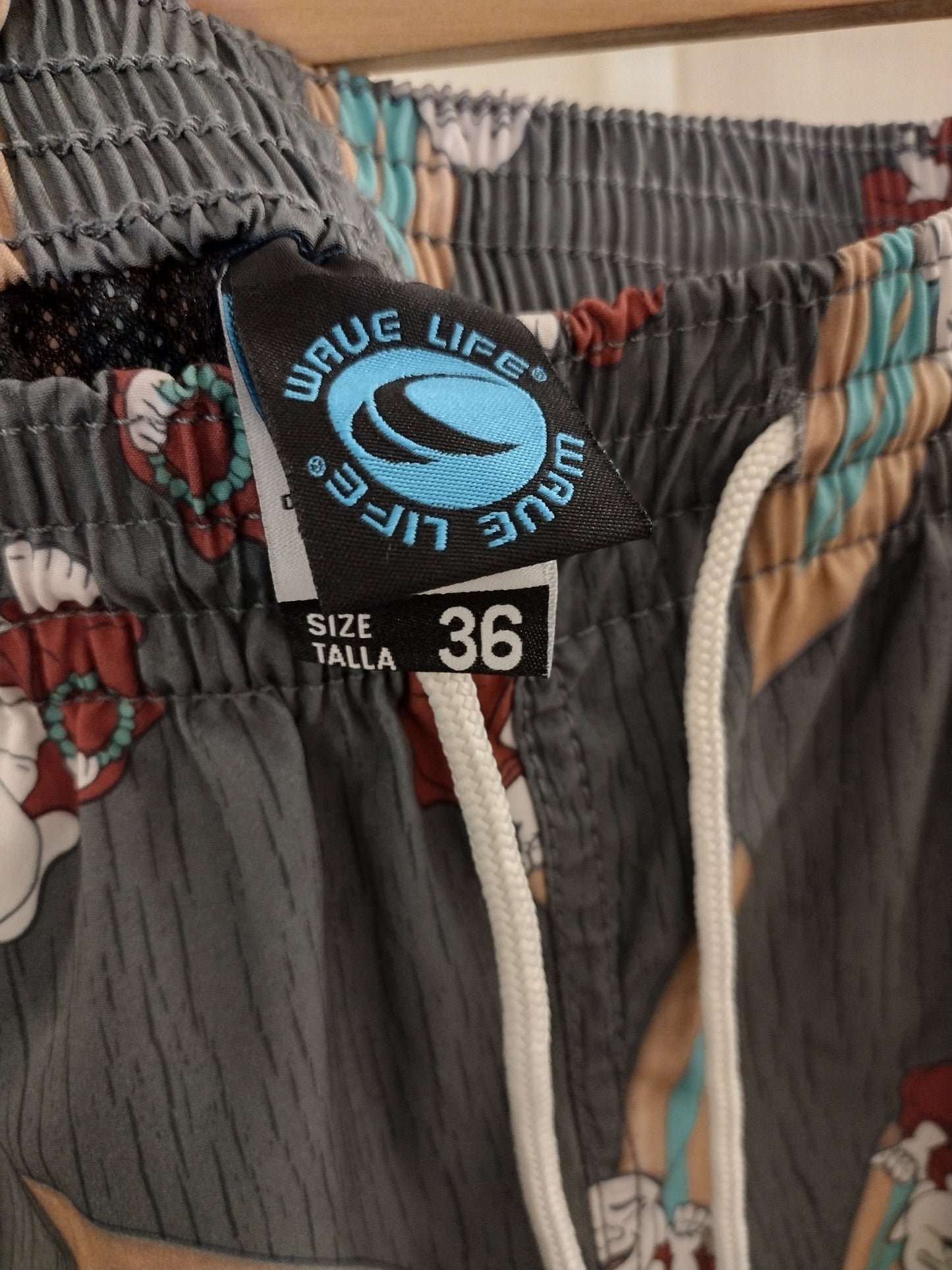Wave Life Swim Trunks Size 36 Surfer Chaka Buddha