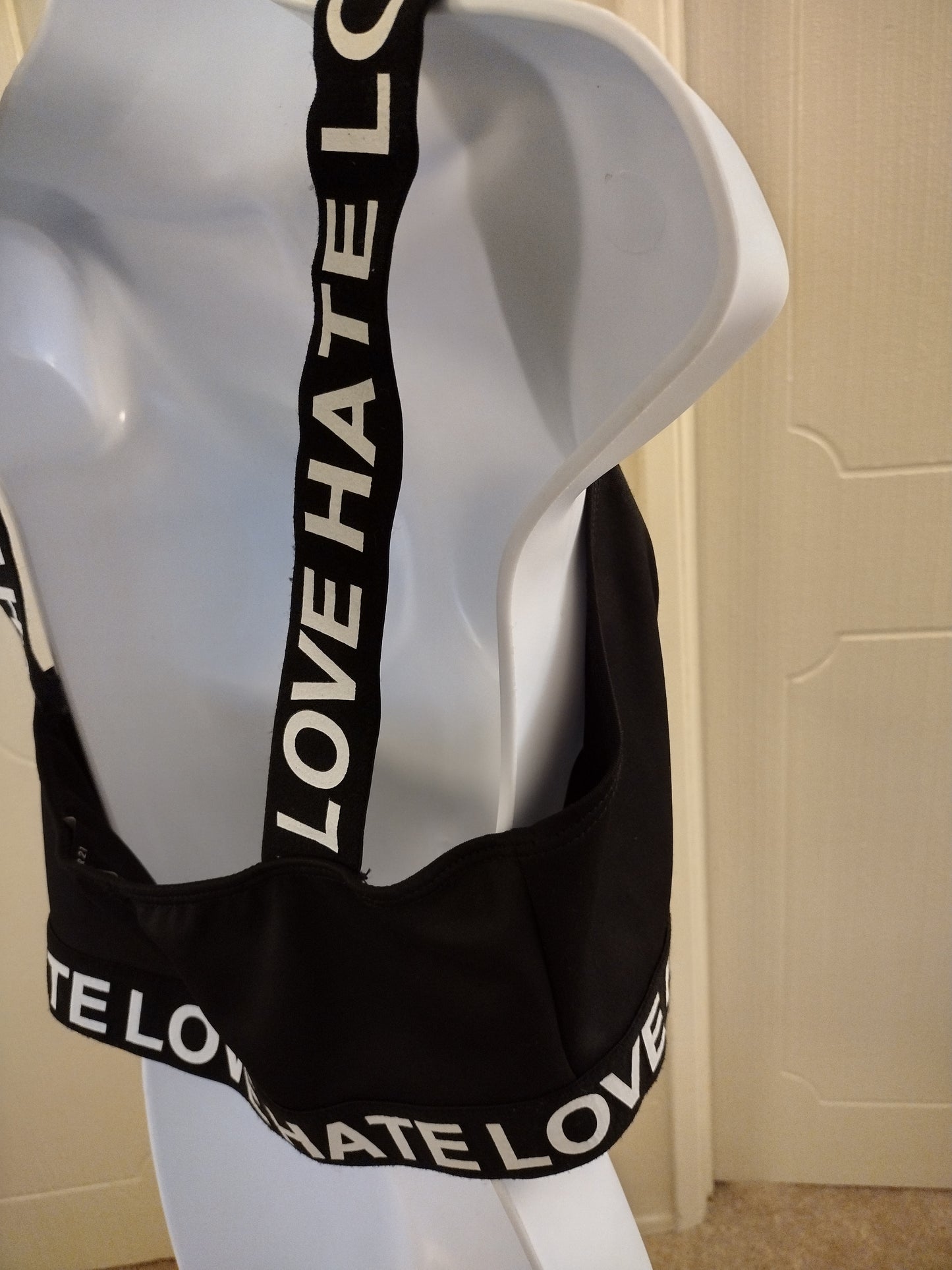 Forever 21 Women's Black & White Sports Bra