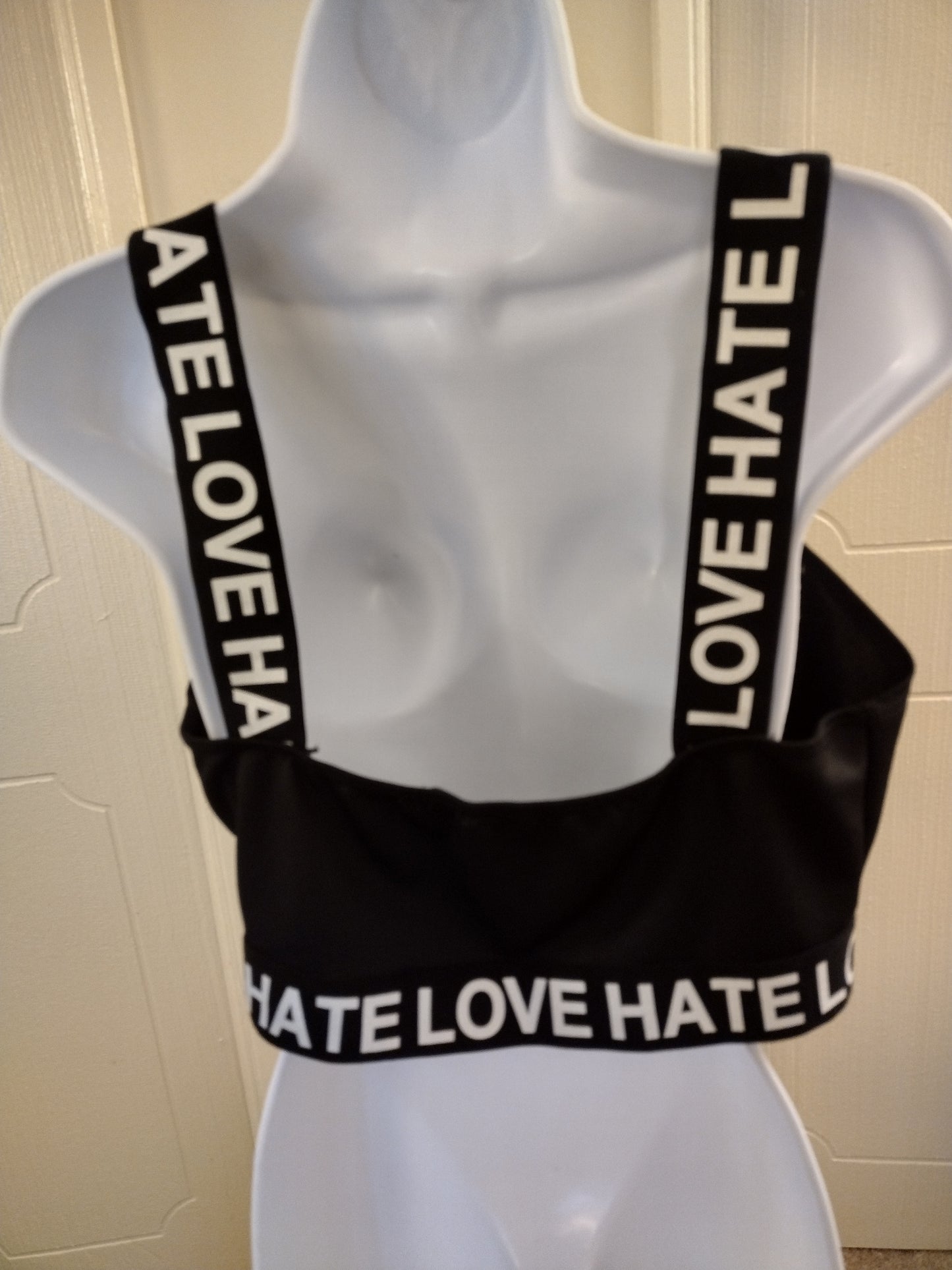 Forever 21 Women's Black & White Sports Bra