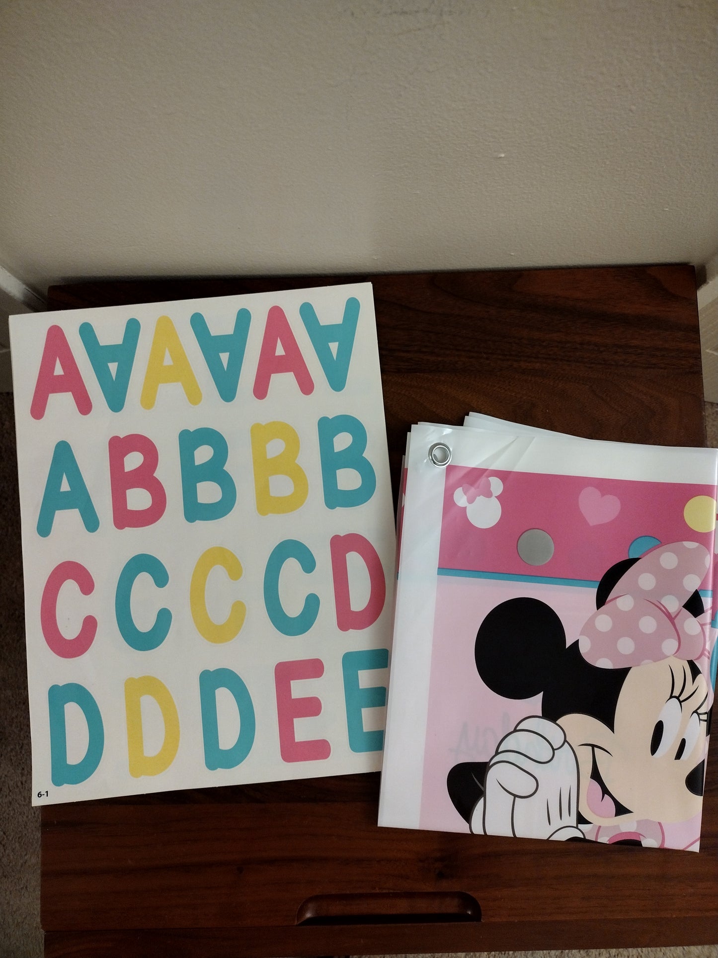 Disney Baby Minnie Mouse Personalized Giant Banner Kit - New - Happy 1st Birthday - Over 5 Feet Wide!