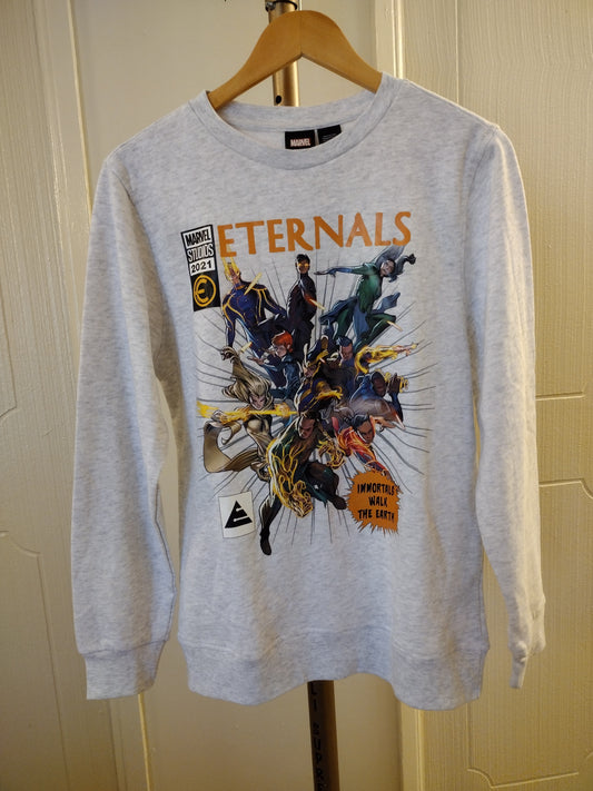 Marvel Eternals Unisex Long Sleeve Crew Fleece Kid XL Sweatshirt.