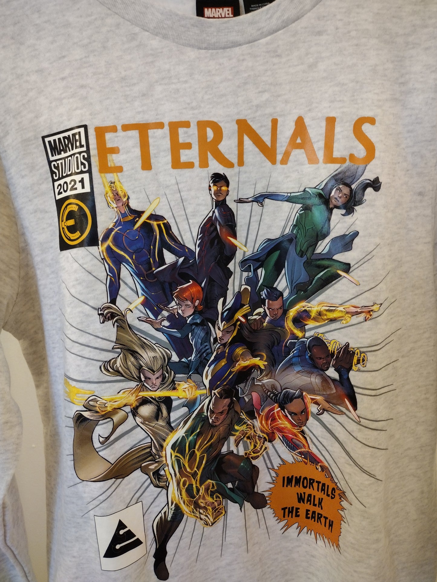 Marvel Eternals Unisex Long Sleeve Crew Fleece Kid XL Sweatshirt.