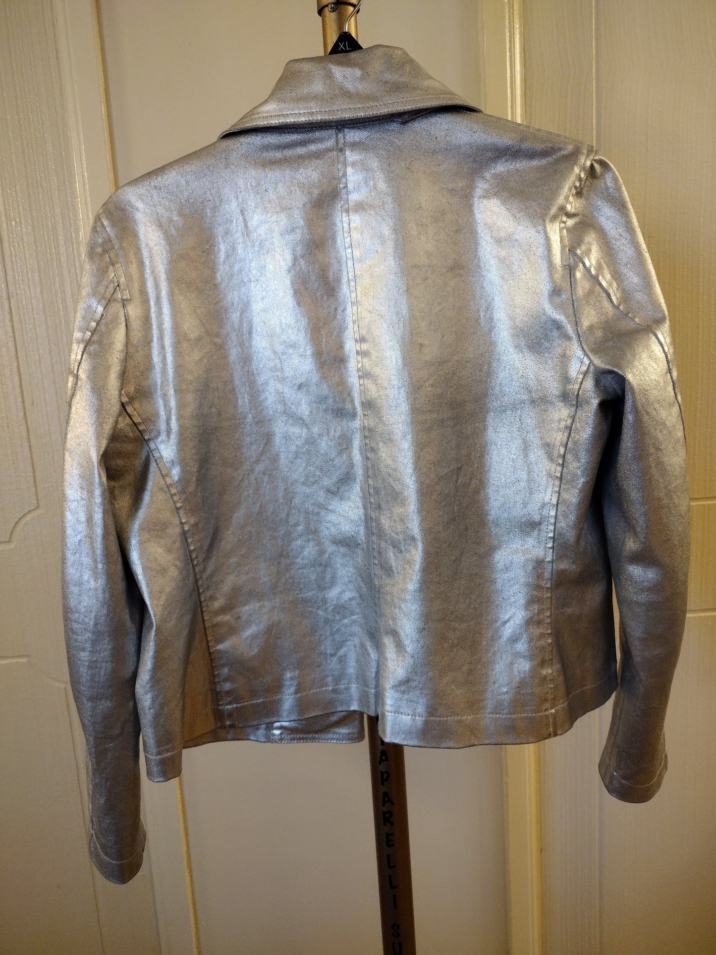 Vintage Lauren Jeans Company Ralph Lauren Petite Metallic Silver Women's Jacket