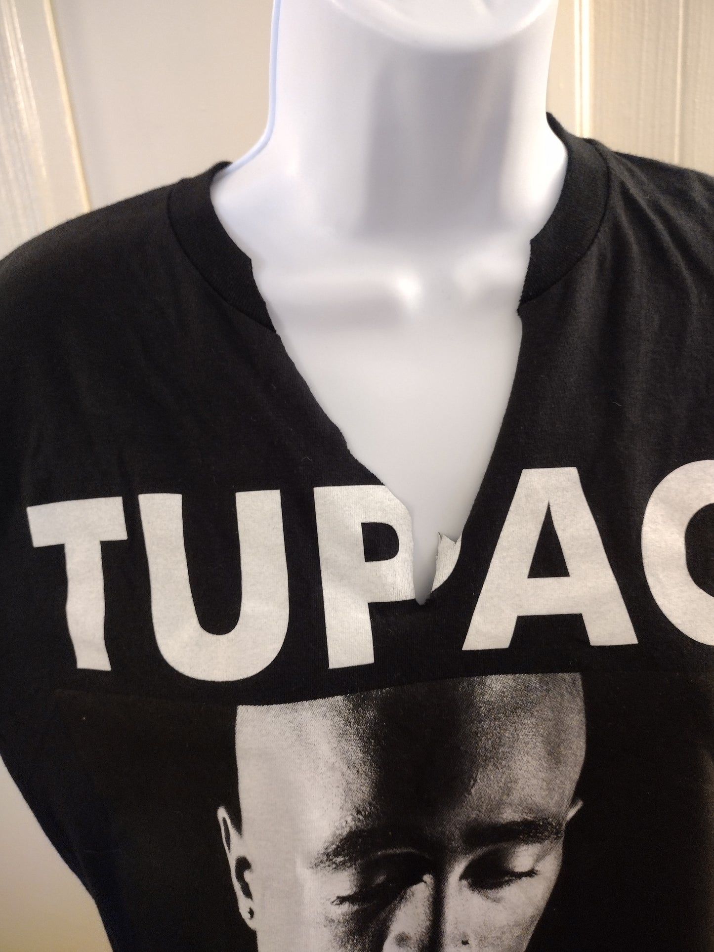 2 Pac Trust Nobody Adult T Shirt Adult Size - Small 100% Cotton Color Way : Black / White Cut Off
