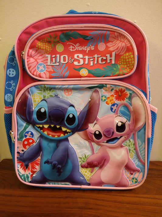 Disney Lilo & Stitch 16" Girls Large School Backpack