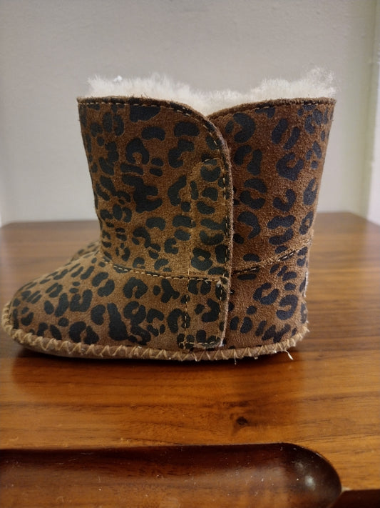UGG Cassie Leopard Chestnut Infant Crib Style Boots