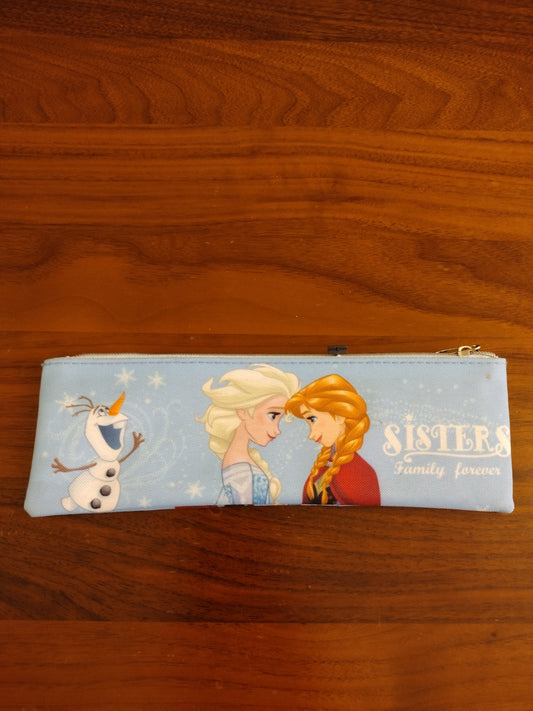 Disney Shop Disney Frozen Anna , Elsa & Olaf Cosmetic Bag / Pencil Case