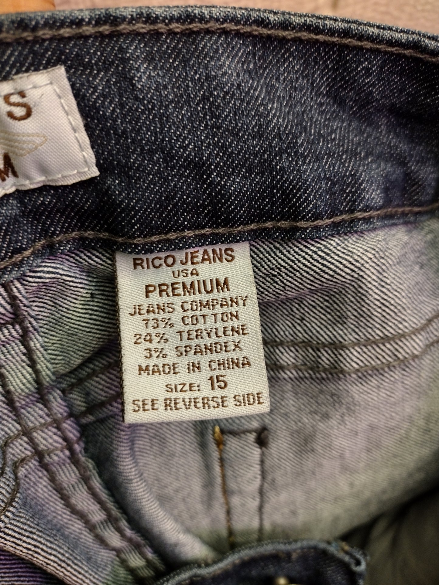 Rico Jean's USA Premium Jeans Company Women's Jeans Size - 15