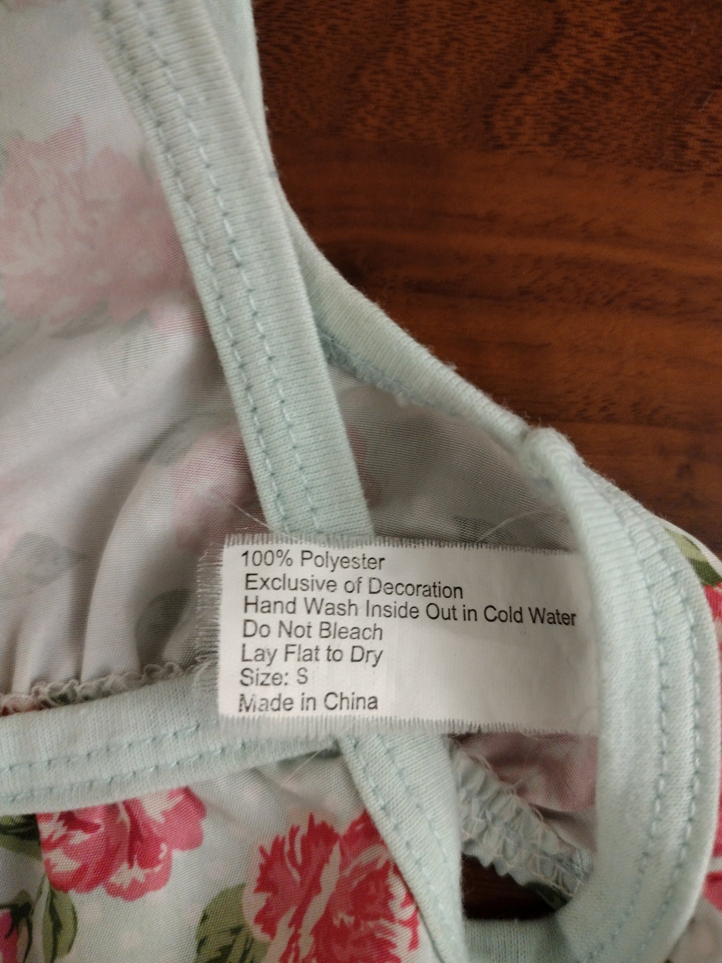 Glamour Bone Small Dog Cute Outfit Floral Multi Color With Pink Rhinestone Bow Size - Small Pre Owned