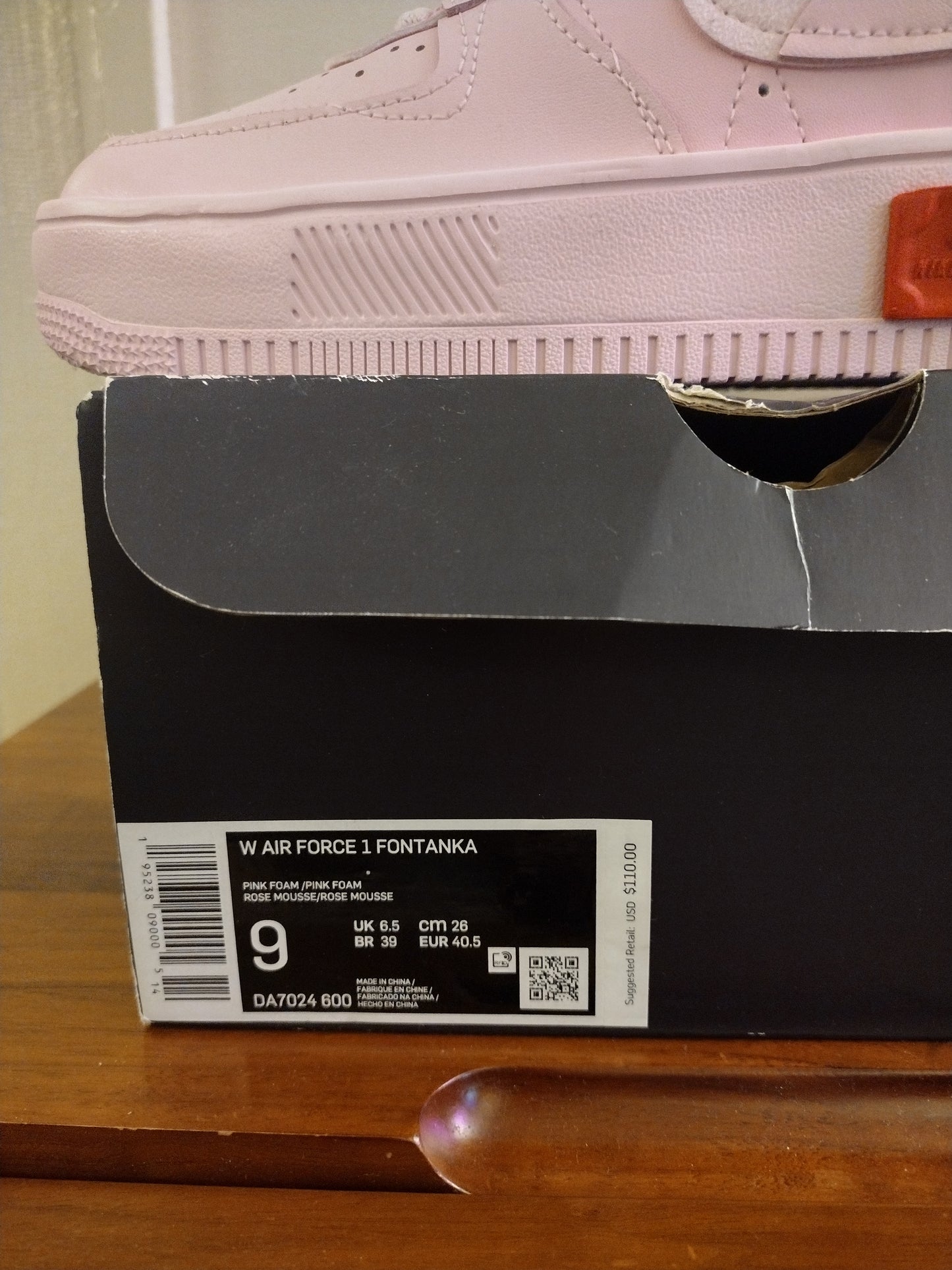 Nike Air Force 1s Fontanka Foam " Valentines Day " Style Code : DA -7024 600