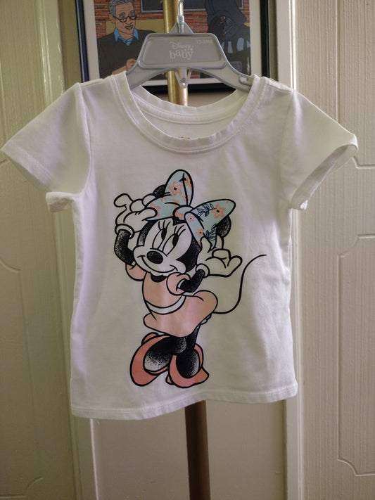 Disney Junior Minnie Mouse Short Sleeve T Shirt -2T Pre Owned