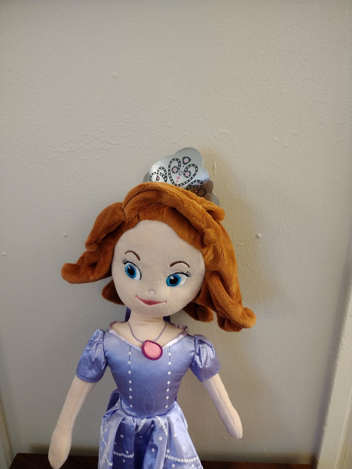 Disney Sofia The First Plush Backpack - Small 17"
