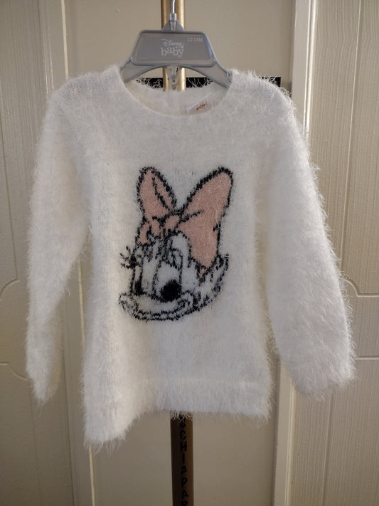 Disney Baby Daisy Duck Long Sleeve Multi Color Sweater