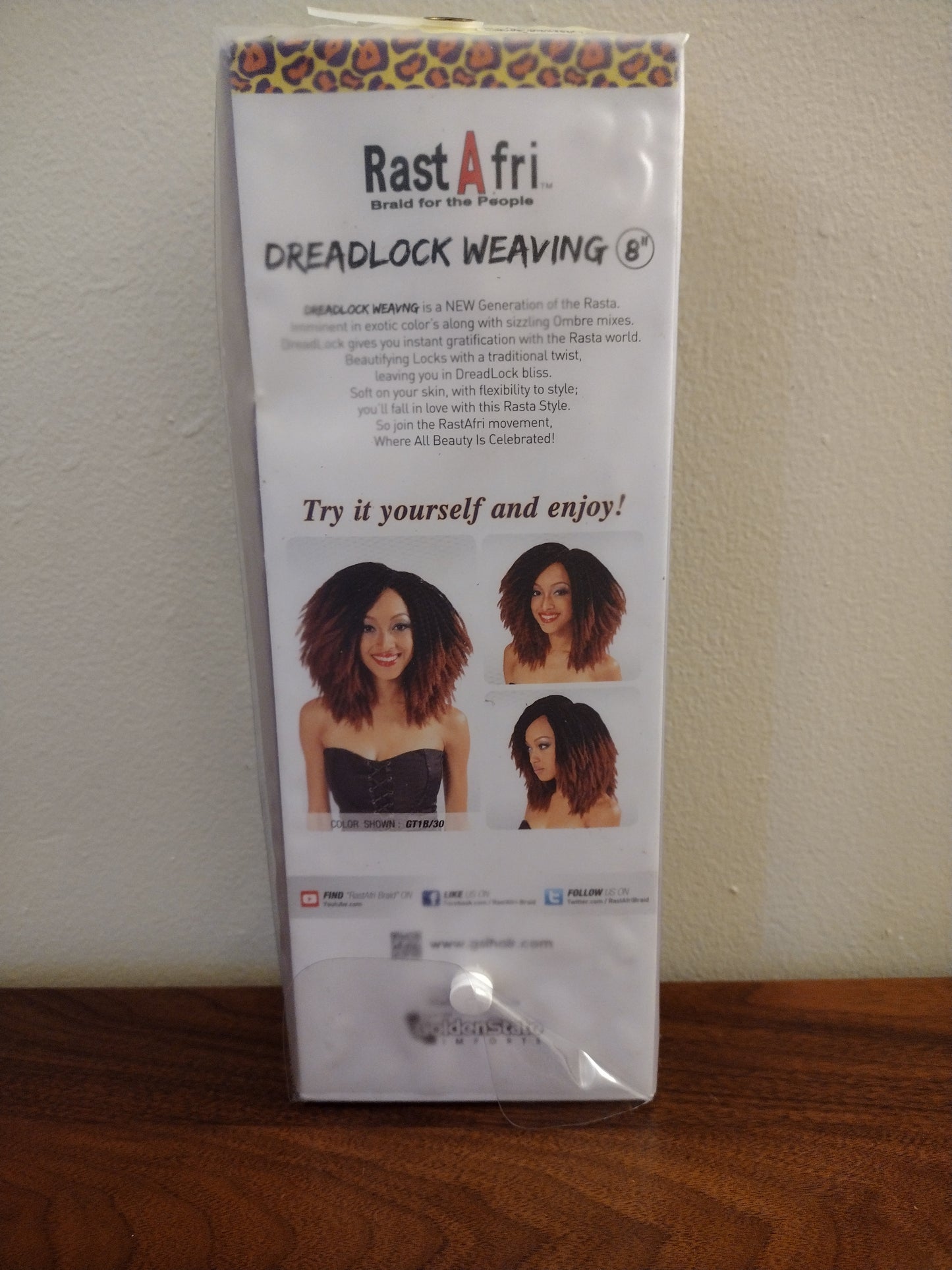 Rast A fri Synthetic Hair Dreadlock Weaving 8"